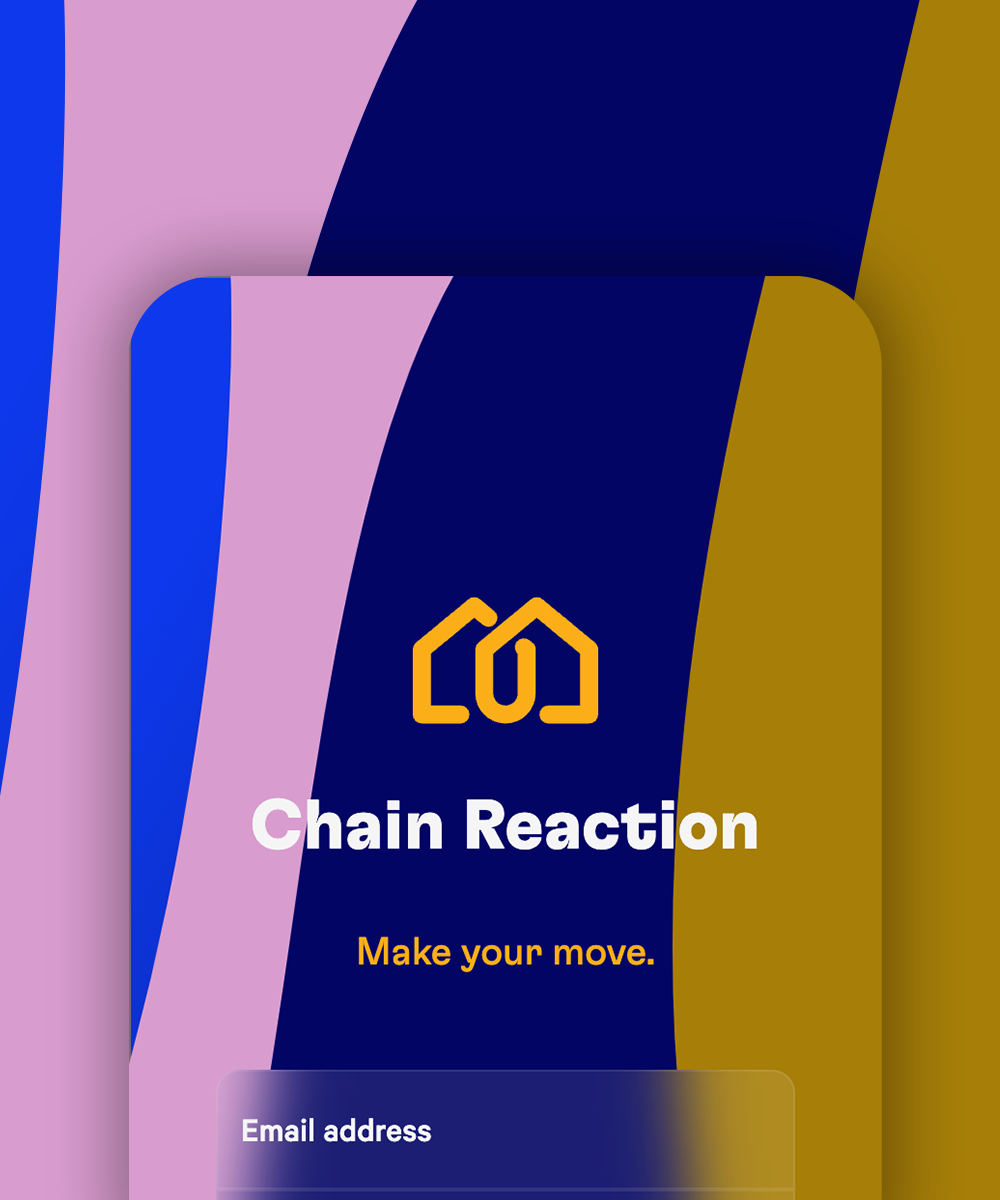 Chain Reaction log in screen