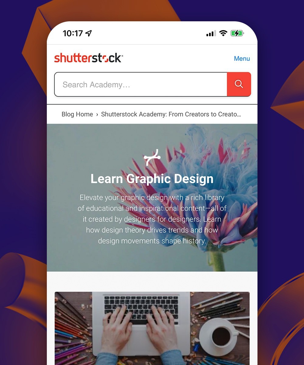 Shutterstock academy tile 1